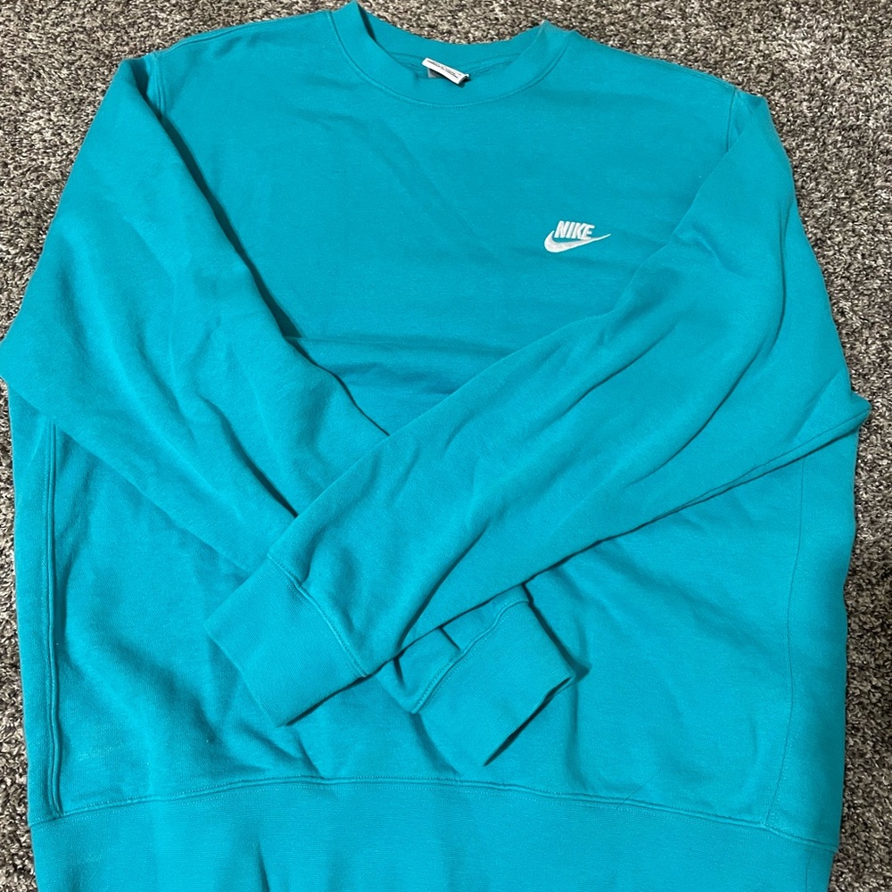 Nike Men's Vibrant Teal Crewneck Sweater